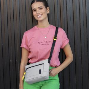 Torba na rame ženska 28x18x9 cm Leire siva