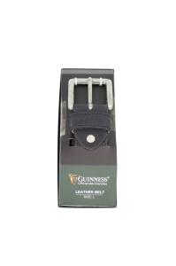 Kaiš muški kožni u poklon kutiji BT01 Guiness L veličina Guiness crna