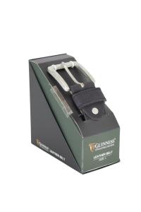 Kaiš muški kožni u poklon kutiji BT01 Guiness L veličina crna