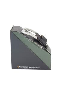 Kaiš muški kožni u poklon kutiji BT01 Guiness XL veličina crna