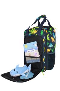 Ranac školski ili putni za low cost sa točkićima  25x40x20 cm JBTB 90 dinosaurusi 