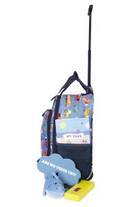 Ranac školski ili putni za low cost sa točkićima  25x40x20 cm JBTB 90 vozila 