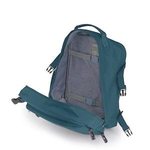 Ranac putni za low cost sa 2 odeljka 27x39x18 cm 19l - 0,64kg Week Eco tirkiz