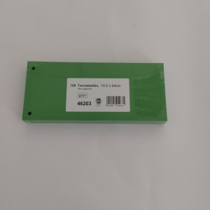 Pregradni karton skraćeni 10x24, 180rg 1/100 O+CO zelena