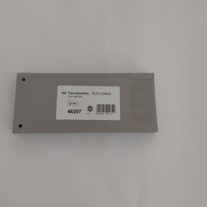 Pregradni karton skraćeni 10x24, 180rg 1/100 O+CO siva
