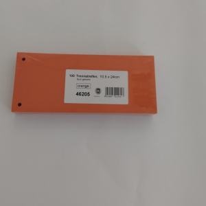 Pregradni karton skraćeni 10x24, 180rg 1/100 O+CO narandžasta
