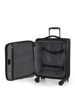 Kofer mali (kabinski) proširivi 38x55x20 cm EXTRA LIGHT polyester 42,2l-2 kg Canada crna