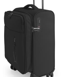 Kofer mali (kabinski) proširivi 38x55x20 cm EXTRA LIGHT polyester 42,2l-2 kg Canada crna