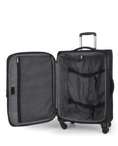 Kofer srednji proširivi 44x71x27 cm EXTRA LIGHT  polyester 81,8l-3,3 kg Canada crna
