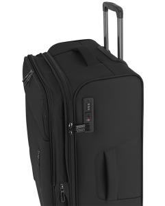 Kofer veliki proširivi 48x81x30 cm EXTRA LIGHT polyester 118,2l-4 kg Canada crna
